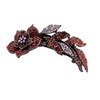 Hair Barrettes for Women Faux Rhinestone Stem Rose Hair Barrettes