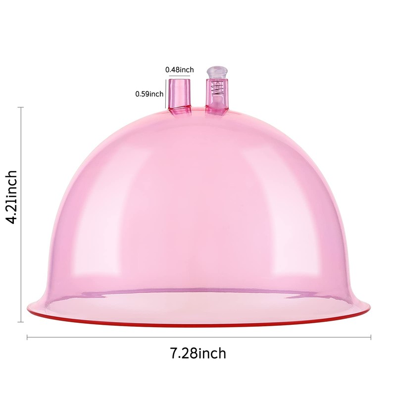 Vacuum Therapy Machine Accessories, Meifuly Upgraded Premium 7.28inch Diameter Extra-Large