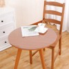 WingCanto 52 Inch Round Clear Table Cover Protector PVC Plastic