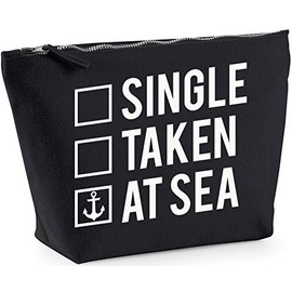 Hippowarehouse Single Taken At Sea printed make up cosmetic wash bag 18x19x9cm