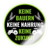 Spreadshirt No Farmers No Food Statement Sticker 10 x 10