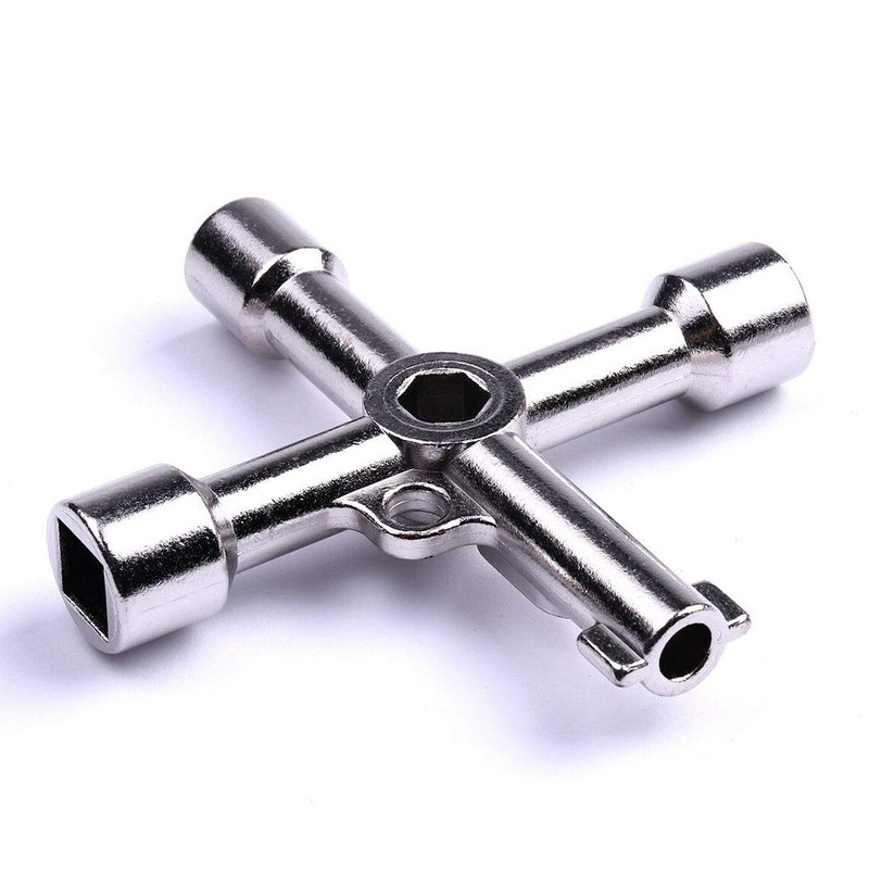 4 in 1 Alloy Triangle/square 4 Way Service Utility Cross