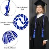 Graduation Honor Cords Royal Blue and White Graduation Cords, 67"