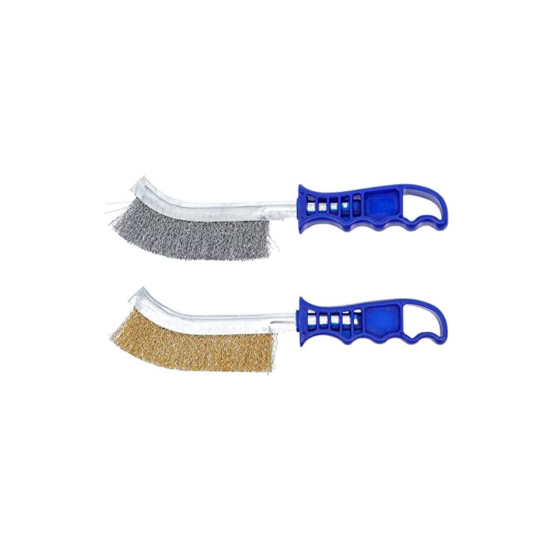BGS 71033 | Wire Brush Set | Steel and Brass