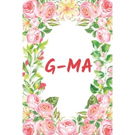 G-MA: G-MA Notebook, Cute Lined Notebooks and Journals, 120 Page Journal, Lined Writing notebook, Amazing Gag Gifts, Pink Floral Theme
