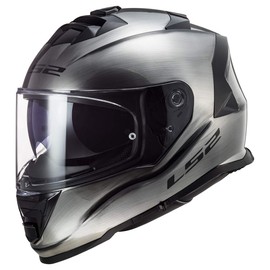 LS2 Helmets Assault Full Face Motorcycle Helmet W/SunShield (Brushed Alloy - 3X-Large)