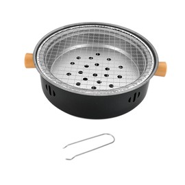 Perfeclan Lagerfeuer Kochutensilien Picknick -Grillausrüstung Ofen Ofen Tee Feuerofen Grillofen für Haushalt BBQ Garden, Schwarz