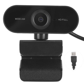 Estink 2K Auto Focus Webcam, Video Call Webcam, Built-in Microphone, Clear Output, Wide Angle Without Distortion, for Video Conferencing, Webcast, Video Calling, etc., Default
