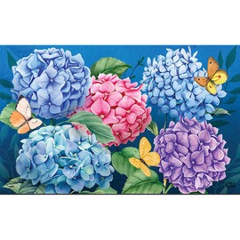 Briarwood Lane Colorful Hydrangeas Spring Doormat 30" x 18" Indoor Outdoor