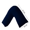 Buzzbuy V shaped pillowcase cover,Pack of 2 100% Poly-cotton Back