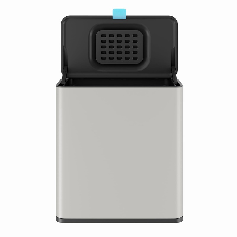 LINSSEN Stainless Steel Hanging Trash Can with Lid and Inner