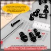 Hilitchi 60Pcs M4 Jack Nuts with Screws Assortment Kit Steel