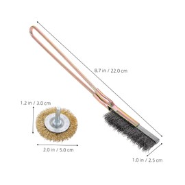 Anneome Pcs Wire Wheel Brush Set Steel Wire Brush for Drill Wheel Abrasive for Car Detailing for Tire Cleaning