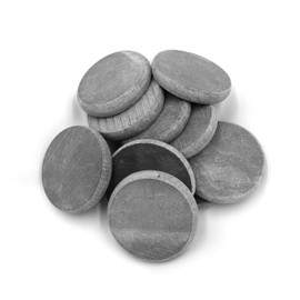 10 Round Stones for Rock Painting – 3.15" Inch Diameter Perfectly-Round 100% Natural Basalt Stone Canvases, Flat, Super Smooth, Non-Porous, Uniform in Shape and Size, for Mandala and Kindness Stones