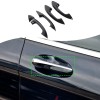 YNEI Gloss BLack Door Handle Upper Add-on Cover Fits Mercedes