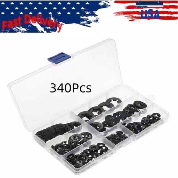 Unbranded 340PC For Starlock Washers Push On Lock Star Nut