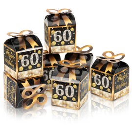 Qonmpcvu 50 cajas de 60 cumpleaños, regalos de fiesta de 60 cumpleaños, cajas de 60 cumpleaños, caja de regalo de 60 cumpleaños, cajas de regalo de 60 cumpleaños, regalos de fiesta de 60 cumpleaños