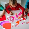 80Pcs Foam Hearts 6'' Foam Heart Cutouts Valentine Craft Foam