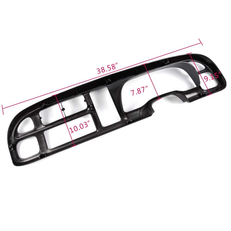 G-PLUS Dash Cover Bezel with 8 Clips Compatible with Dodge