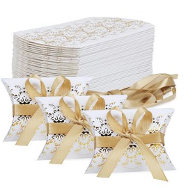 TsunNee - Pack of 50 Paper Wedding Favour Boxes