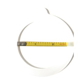 Fab International Silicone Replacement Gasket Seals, Fits Wide 3.5 inches Canning Jars, Outside Diameter 3.5 x Inside Diameter 2.75-Inches, Set of 4 White