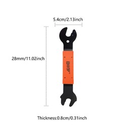 TopHomer Bicycle Pedal Wrench, Double Sided Bicycle Tensioner 15, 16, 17 mm Repair Removal Stool Repair Tool for Cycling Mountain Bike