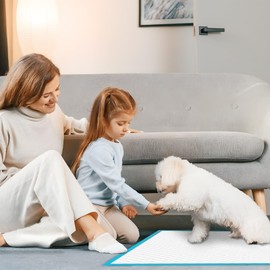 Premium Disposable Dog Training Pads, Super Absorbency, Training Pads Disposable Upgraded Odor Control, Potty Pads and Leak-Proof Dog Housebreaking & Puppy Supplies Made in US (80, 30"x36")