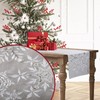 OWENIE Christmas Table Runners, Snowflake Silver Grey Table Runner, Xmas