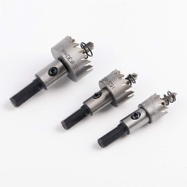 TF HSS Hole Saw Tooth Drill Bits Stainless High Speed Steel Holesaw Cutter Steel Metal Hole Saw Cutters Hole Saw Kit for Steel, Metal, Aluminum, Plastic, Wood