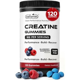Creatine Monohydrate Gummies 5g – Sugar Free Vegan Halal Non-GMO Muscle Strength Recovery and Brain Health 120 Servings for Women Men 30 Servings, Creatine Monohydrate Gummies 5g – Sugar Free, Vegan,, 1, 120 Tablets / 크레아틴 모노하이드레이트 구미 5g – 무설탕 비건 할랄 비GMO 근육 근력 회복 및 뇌 건강 여성 남성용 120인분 30인분, 크레아틴 모노하이드레이트 구미 5g – 무설탕, 비건,, 1개, 120정