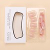 GlamRays Pack of 24 Nude Pink Press on Nail, Short