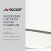 Pacific Headwear Weekender Cap, White/Graphite/White