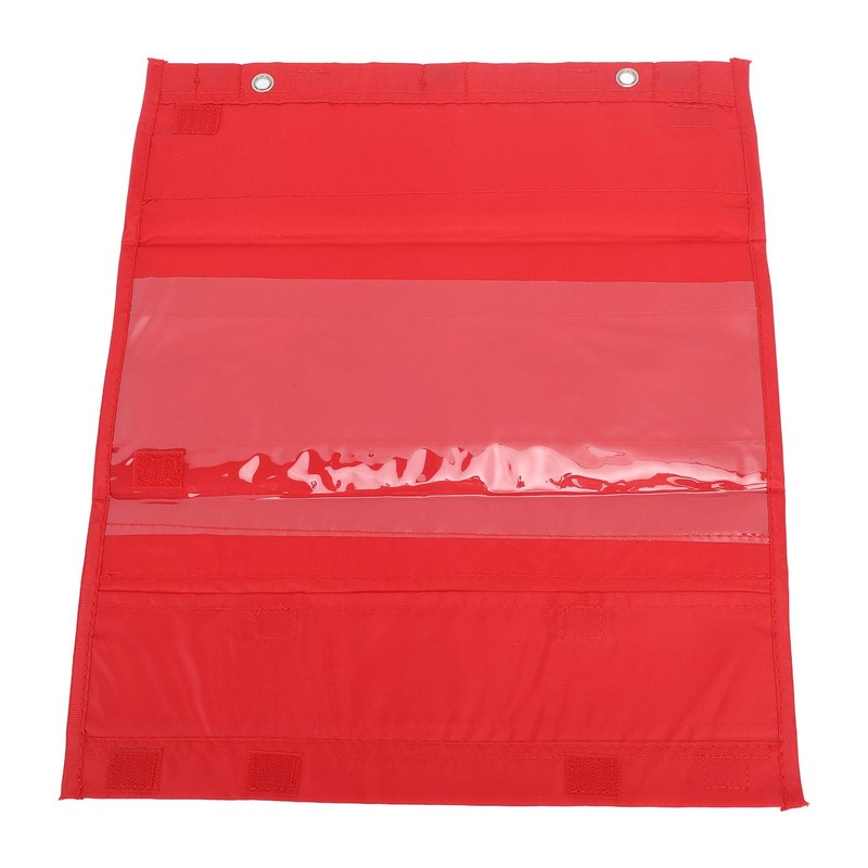 Magnetic Pocket Chart 5 Rows Transparent Schedule Pocket Chart for