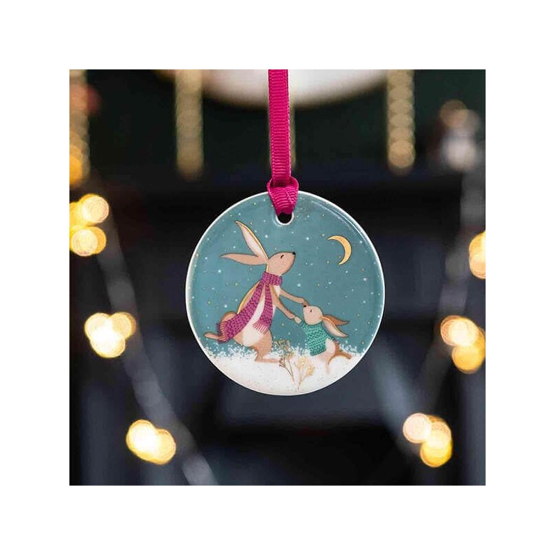 Sara Miller Woodland Tales Set of 3 Christmas Decorations with