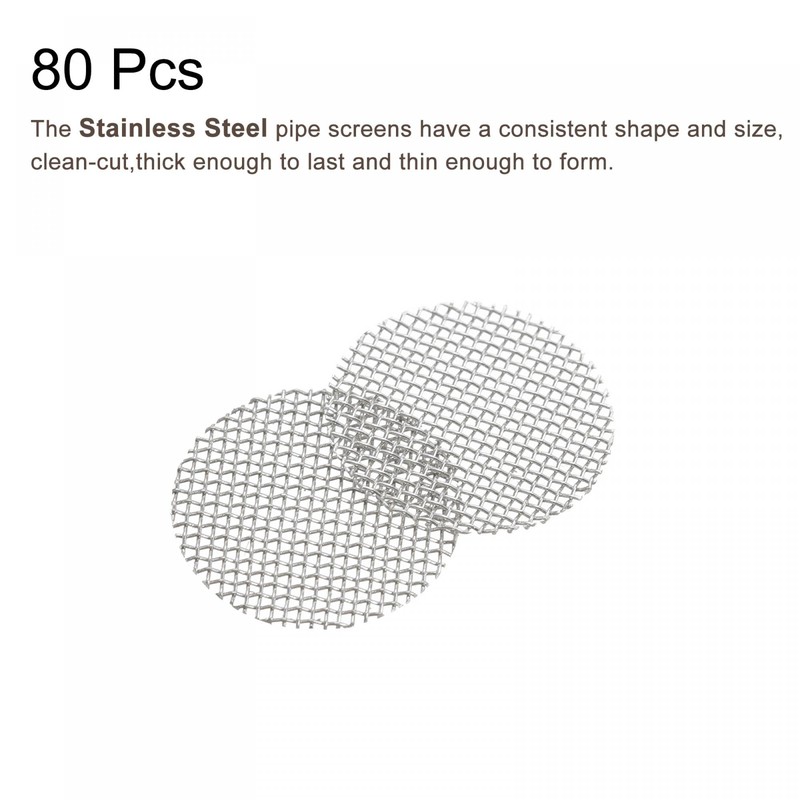 sourcing map Pipe Screen Stainless Steel Screens, 3/8 Inch (9.5mm)