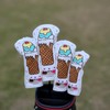 GOALFPRO Golf Club Head Cover Ice Cream Embroidery Synthetic Leather