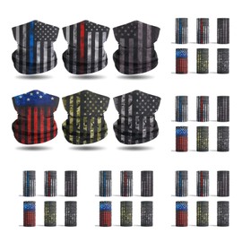 PSQIYMP 8PCS Neck Gaiter Balaclava Bandana Face mask, Sun Wind protection, Cycling, Running, Hiking Sports, for Men & Women (36)