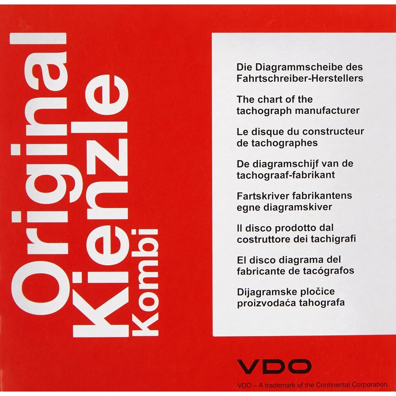 Continental 1900,57120000 125-24 EC4K 100 media for Tachograph Chart