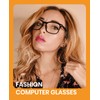 Cyxus Blue Light Blocking Computer Glasses Square Classic Retro Clear