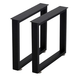 Metal Coffee Table Leg Desk Legs Set of 2 16” Height 18” Wide Industrial Table Legs,Metal Table Legs,Metal Bench Legs,Console Table Legs