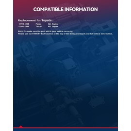 KAX Hydraulic Power Steering Rack and Pinion Compatible with Toyota Tercel 1991-1998 All Models, Paseo 1992-1998 All Models Replace - 261677
