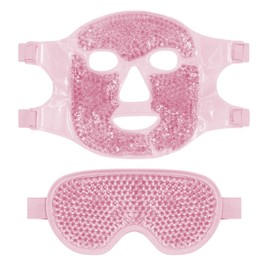 2Pcs Gel Eye Mask for Cooling and Heating Relieve Puffiness Pain Relaxation Eye Mask for Face Ice Pack for Cold Compression Therapy Portable Sleep Mask Ideal for Post Surgery Recovery