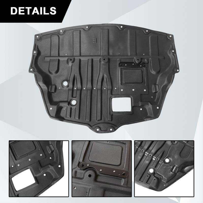 Front Engine Splash Shield Cover Compatible with Infiniti Q50 2014-2023