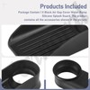 Air Gap ​Cover Water Ramp Silicone Splash ​Guard (Black), 4°