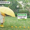 2 Pack Keep Off Grass Sign with Stake, 12.6"x9.5" keep