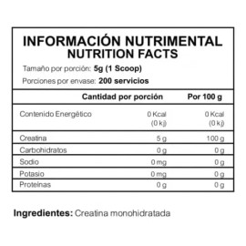 Redline Creatina Monohidratada Crimson Bulk 200 Servis Sfn                                                                                            