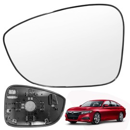 LHCDQSKCW Compatible With Honda Accord 2018 2019 2020 2021 2022 Driver Left Side Mirror Glass Replacement, Heated Side Rearview Mirror with Backing Plate
