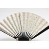 Hasegawa Kyoto Fan, Decorative Fan, Black Dyed Bone Fan Stand,