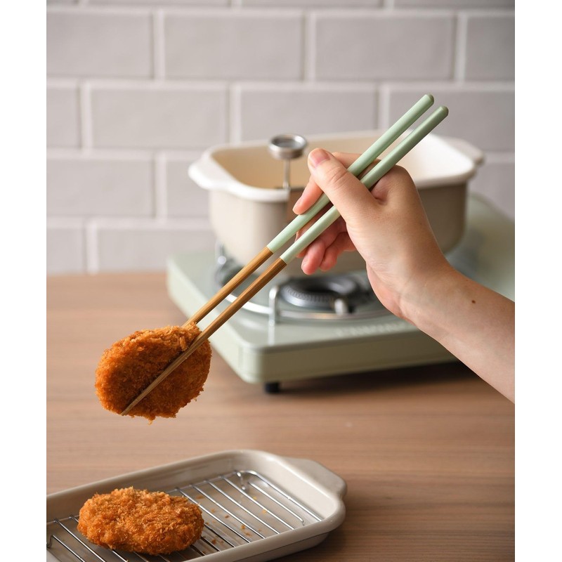 BRUNO BRUNO Susu Bamboo Corner Round Collar Chopsticks 11.8 inches
