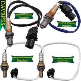 DAVRPES 4PCS Upstream Downstream Oxygen O2 Sensor for Ford E-150 2009-2011, for Ford Expedition 3.5L 2015-2020 Part No.#8F9Z-9F472-G 8F9A-9Y460-GA FL3T-9G444-A